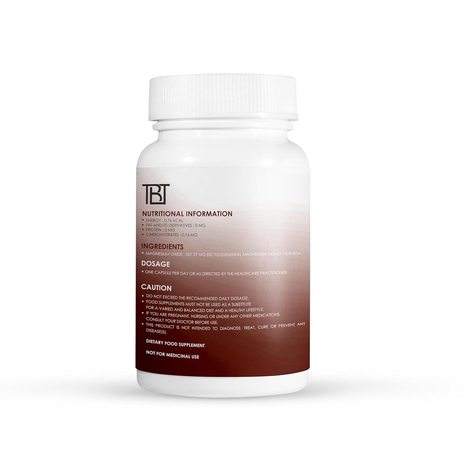 Generic Magnesium Oxide - 60 Veg Capsules,Support Muscles Health,for Both Men & Women