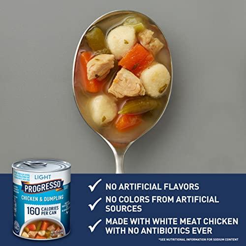 Progresso Progresso Light, Chicken & Dumpling Soup, 18.5 oz. (Pack of 12)