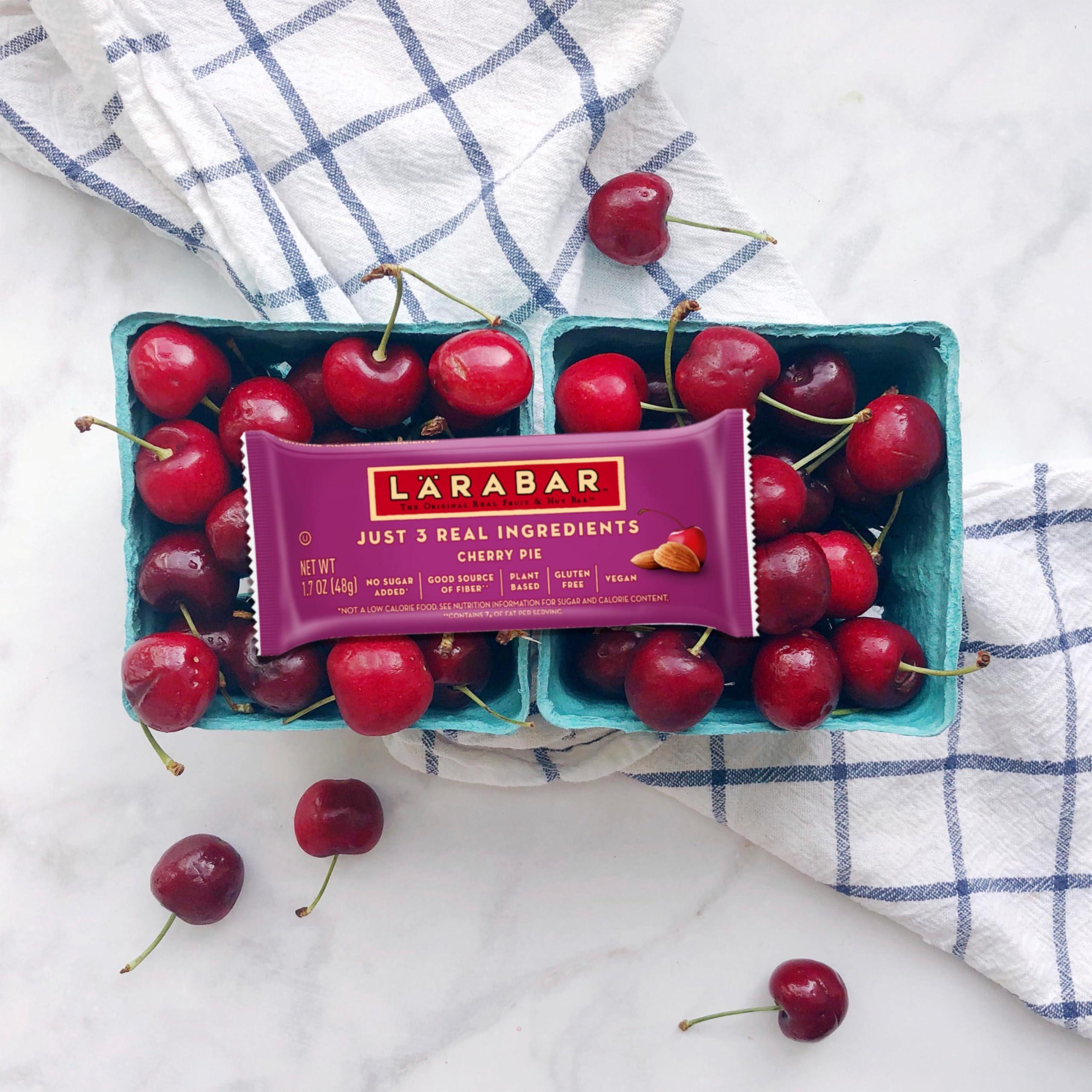 LÄRABAR Larabar Cherry Pie, Gluten Free Vegan Fruit & Nut Bars, 1.7 oz bars, 6 ct