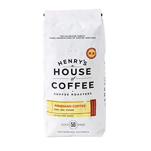 Bella Finca Henry’s House Of Coffee | Armenian Coffee Dark Roast | Ground Extra Fine 12oz Bag