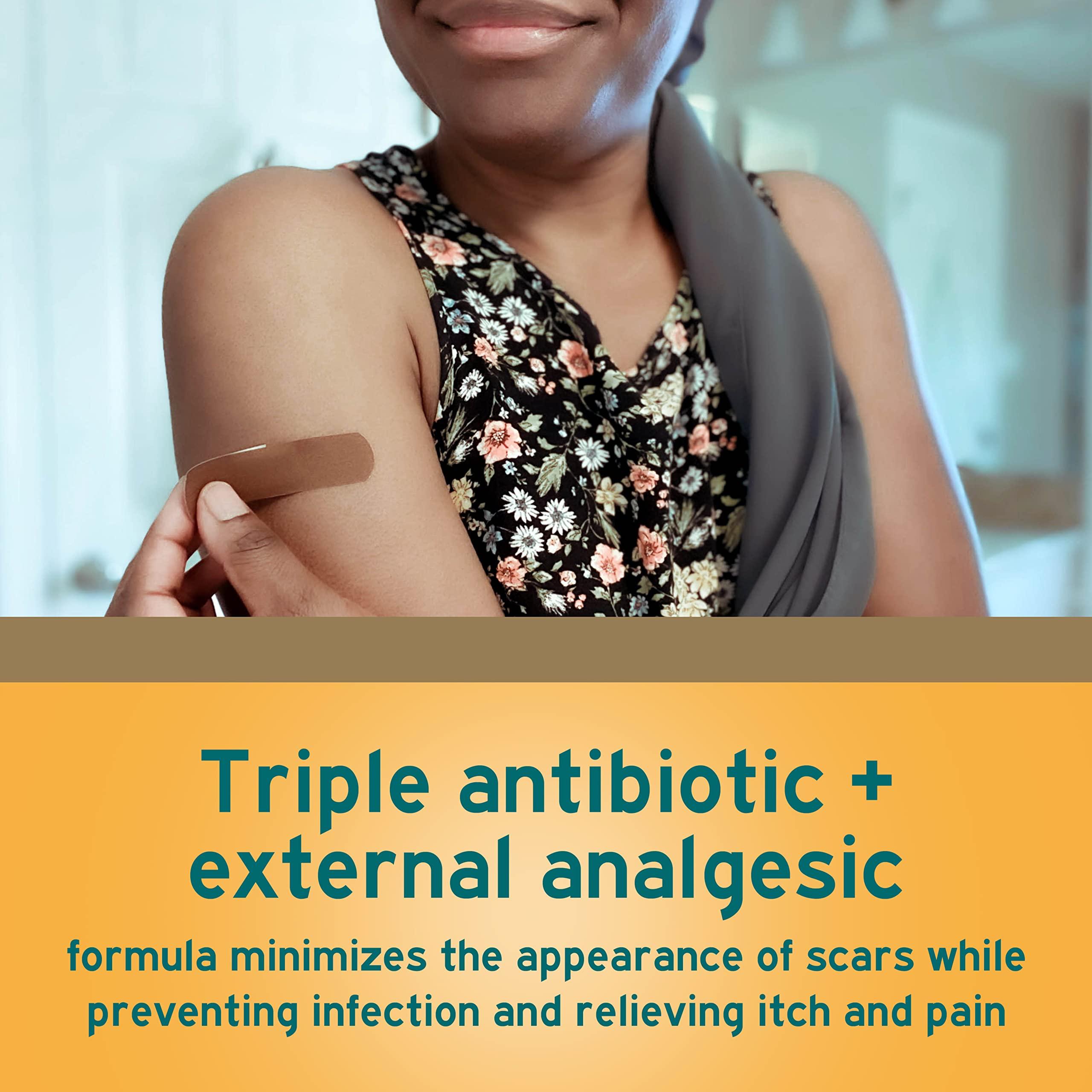 Neosporin Neosporin Antibiotic Pain-Relieving, Anti-Itch, & Scar Appearance Minimizer Ointment with Neomycin & Bacitracin Zinc, 24-Hour Infection Protection for Minor Cuts, Scrapes & Burns,.5 oz