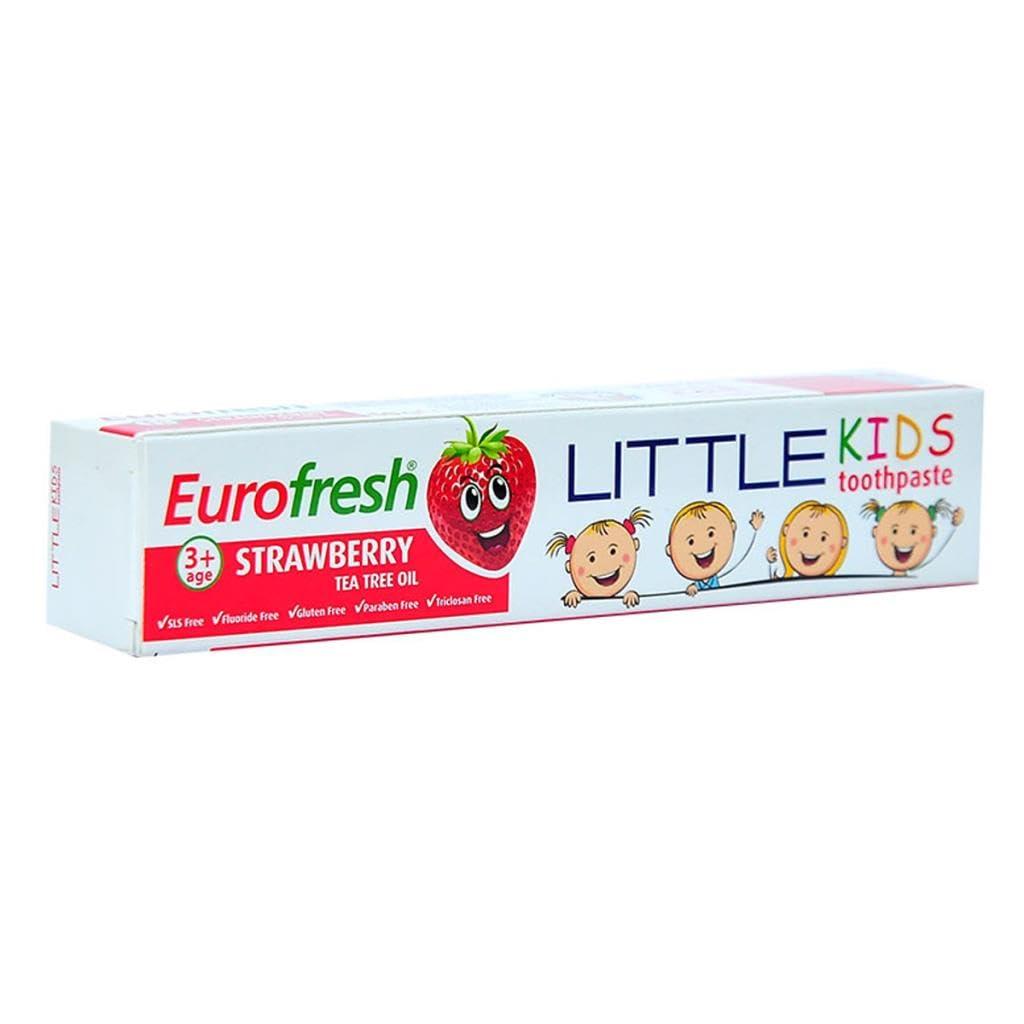 FARMASi Farmasi Eurofresh Little Kids for 3+Age Children Strawberry and Tea Tree Oil Gluten , Flouride , SLS ,Paraben , Triclosan Free Toothpaste 50 g 1.76 oz.