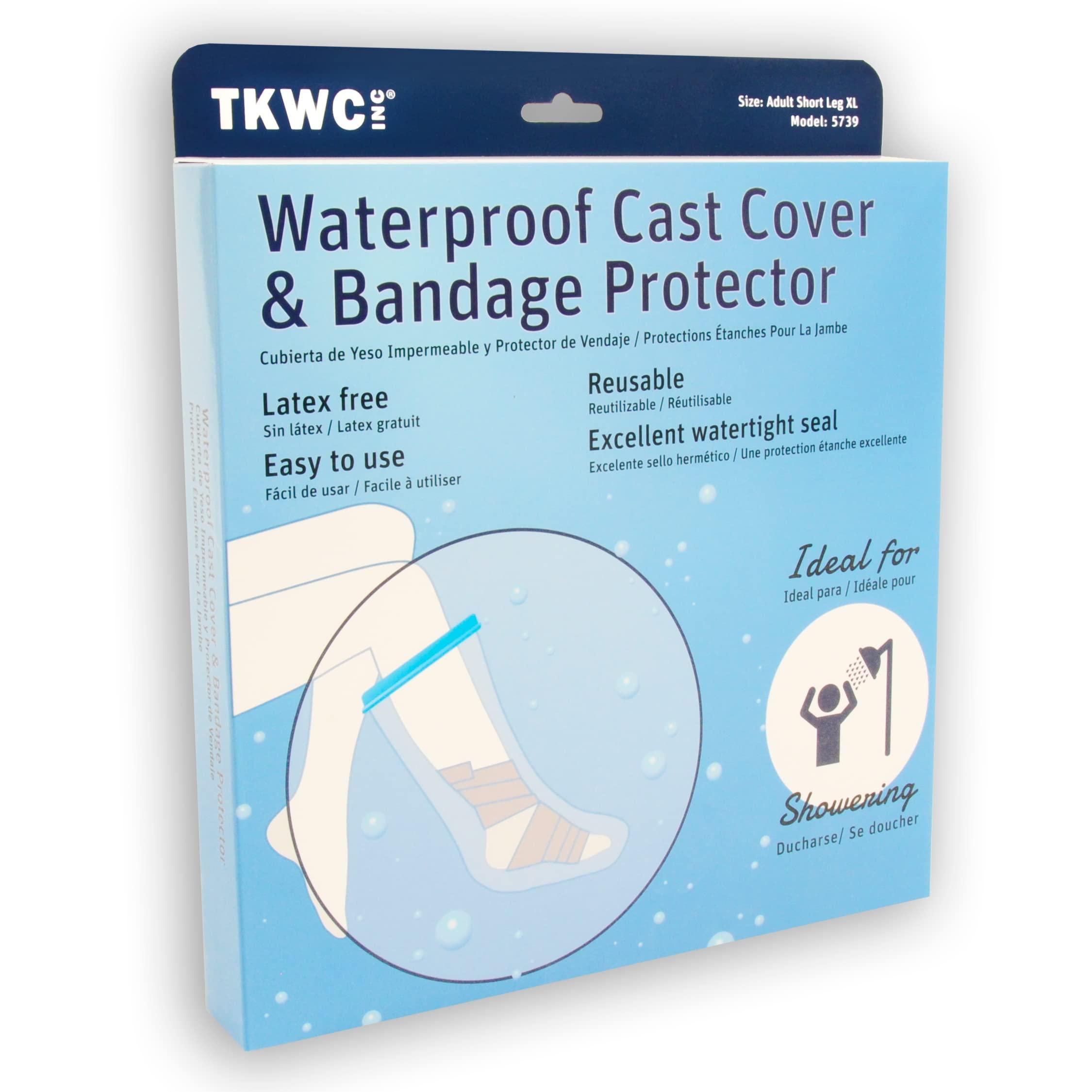 TKWC INC TKWC INC Extra Wide/Oversized Waterproof Leg Cast Cover For Larger Bandages, Casts & Boots - for Showering 5739 - Watertight Foot Protector