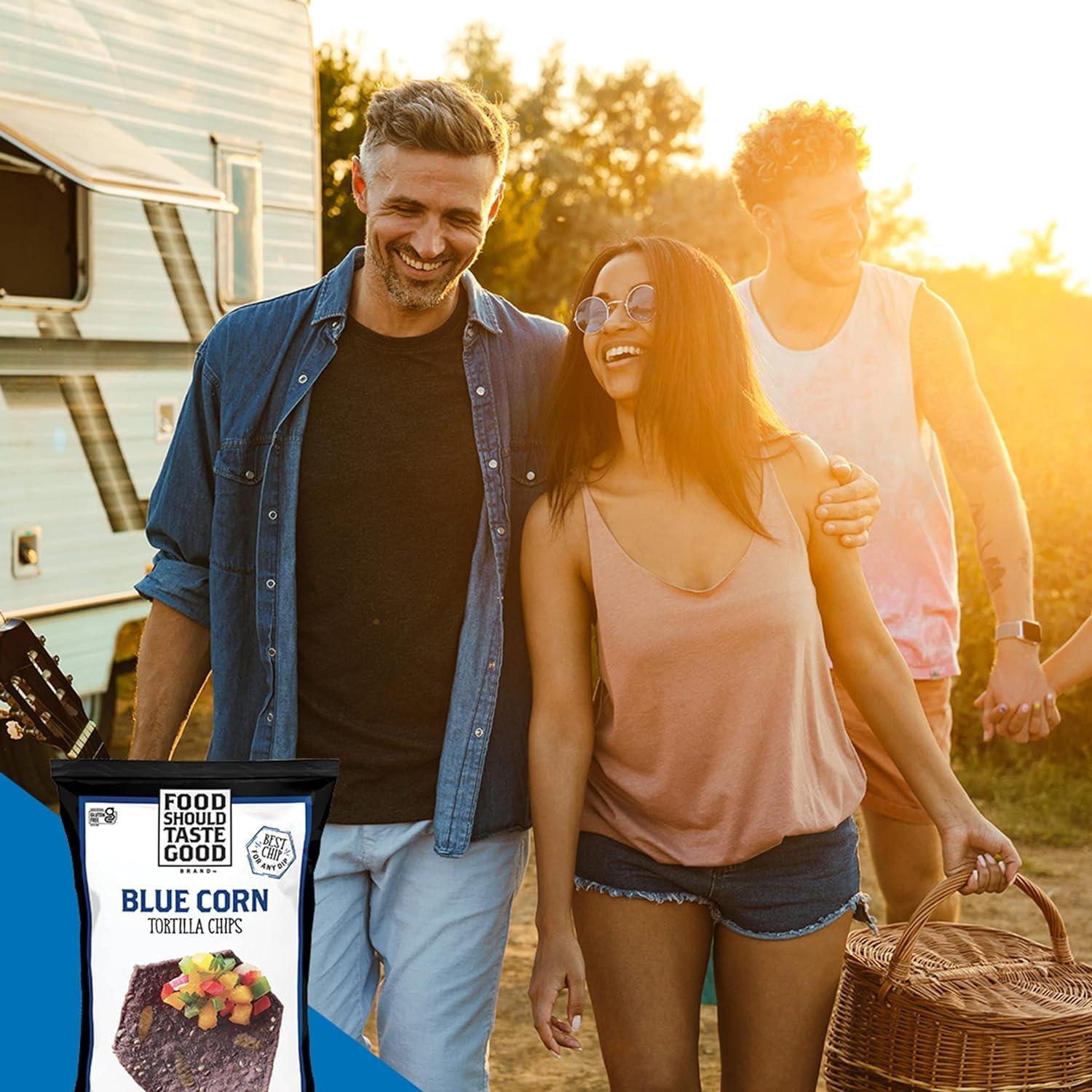Food Should Taste Good Food Should Taste Good Blue Corn Tortilla Chips, 5.5 oz. (Pack of 6)