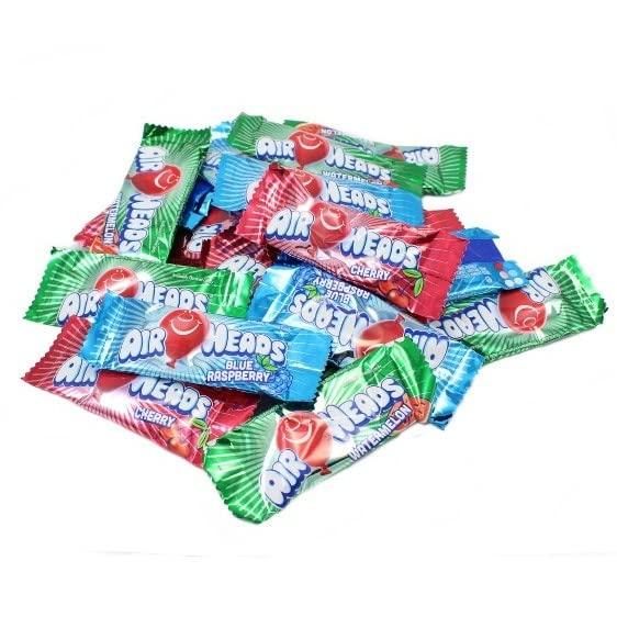 Perfetti Van Melle Airheads Assorted Mini Taffy Bars - 3 LB Bulk Bag