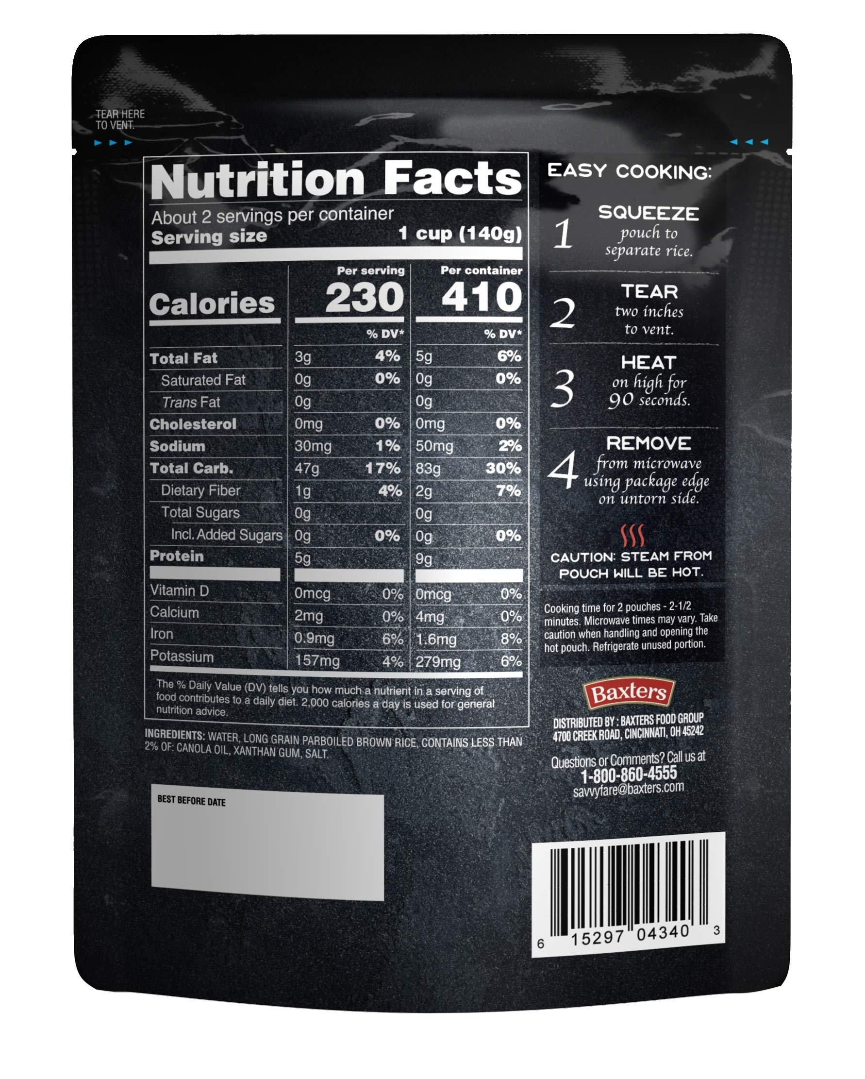 SavvyFare SavvyFare Microwaveable Whole Grain Brown Rice | 90-second Rice, 8.8oz