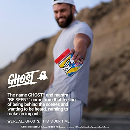 GHOST GHOST BCAA Powder Amino Acids Supplement, Sour Patch Kids Watermelon - 30 Servings - Sugar-Free Intra, Post & Pre Workout Amino Powder & Recovery Drink, 7G BCAA