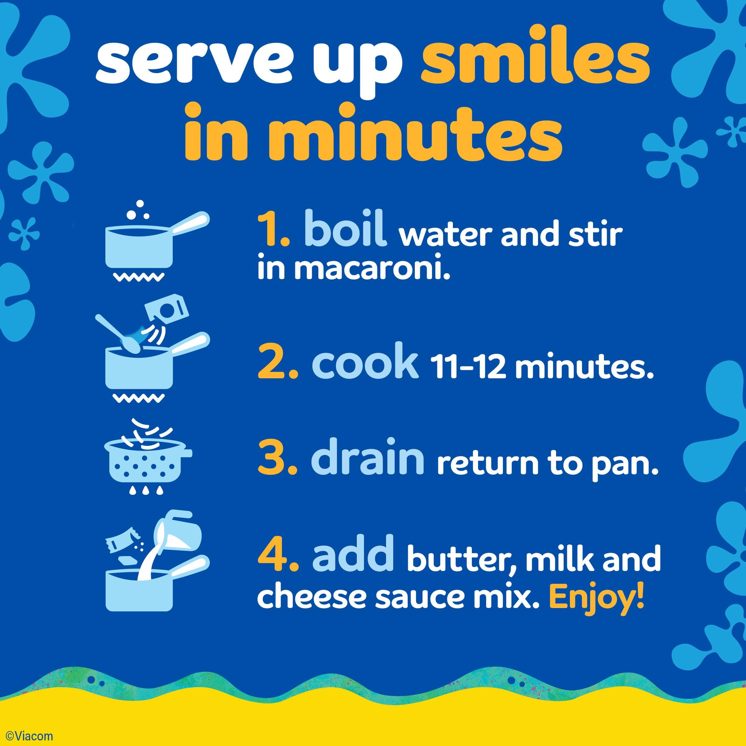 Kraft Kraft Mac & Cheese Macaroni and Cheese Dinner SpongeBob SquarePants, 5.5 oz Box