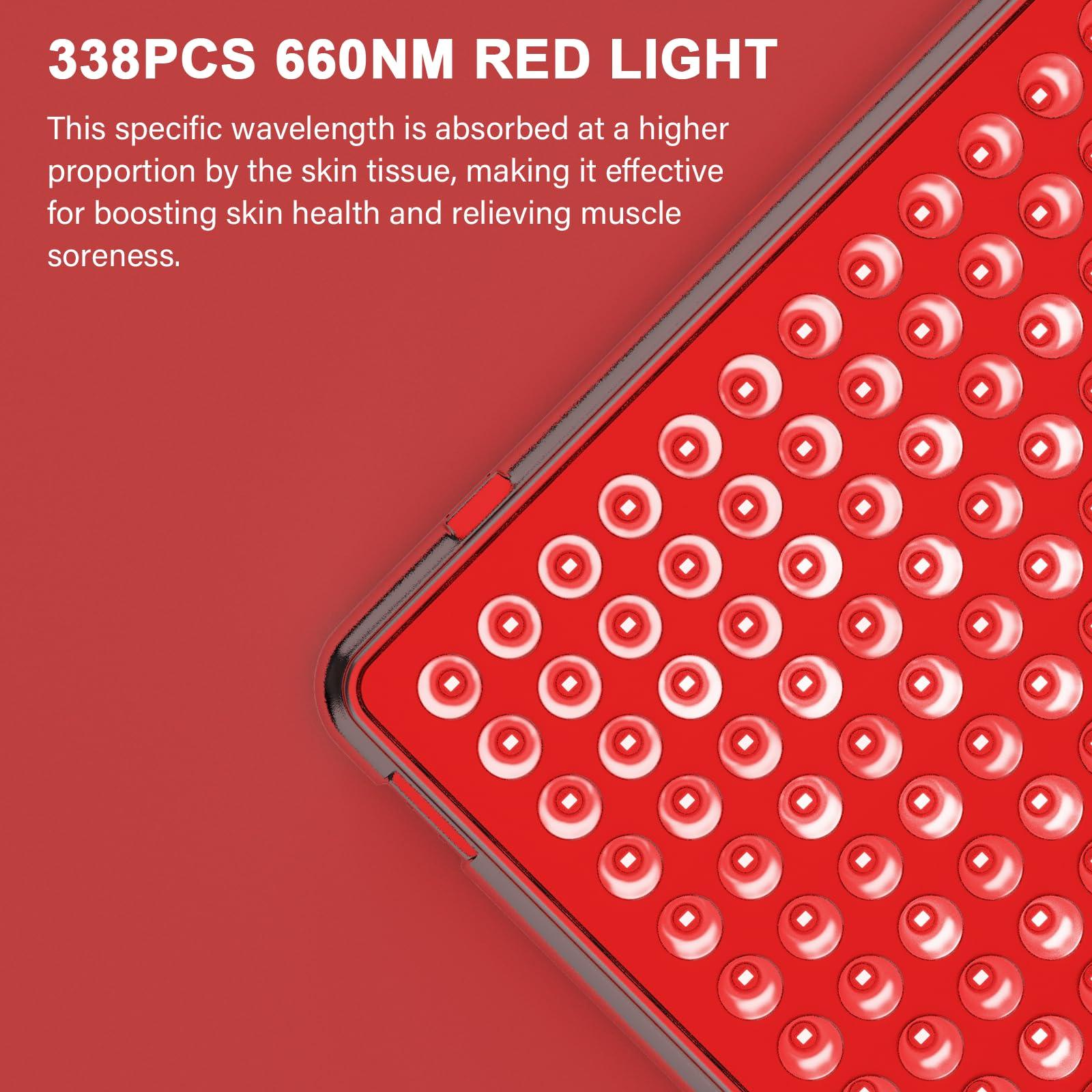 Anyork Red Light Devices for Face Full Body Red Light Lamp High Power Infrared Light Panel for Skin Health 660nm