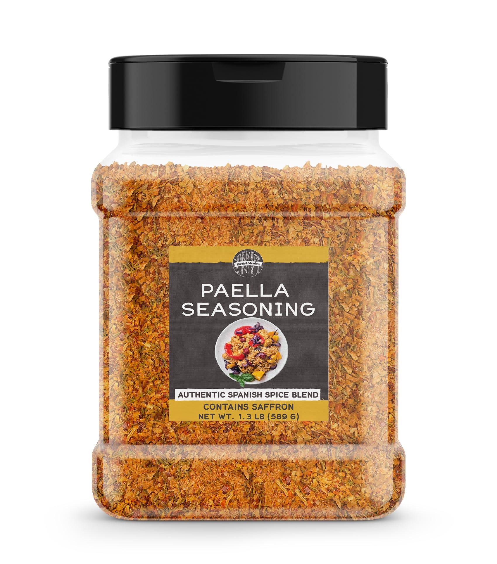 BIRCH & MEADOW Birch & Meadow Paella Seasoning, 1.3 lb, Authentic Spanish Spice Blend, Contains Saffron, Paella Valenciana