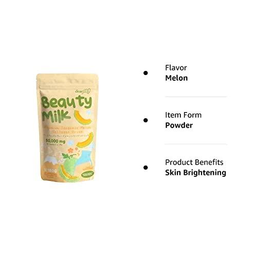 Dear Face Dear Face Beauty Milk Japanese Collagen MELON Drink - 50,000mg Hydrolyzed Collagen, 6.3 Ounce (Pack of 1)