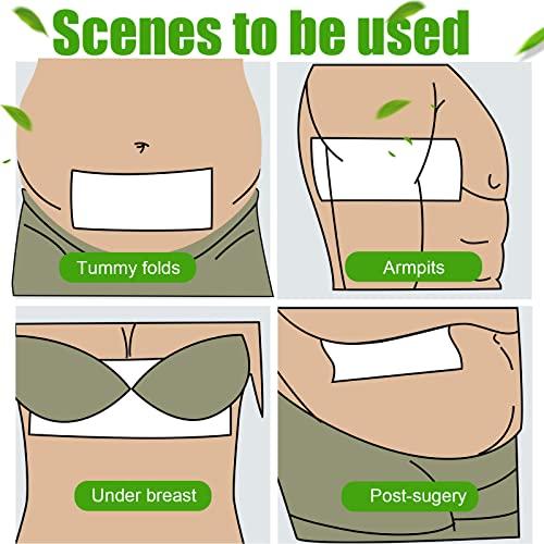 Jutom Skinfold Dry Sheet, Soft Absorbent Pads with Silver Ions, Disposable Incontinence Pads Non Chafing for Women Men Elderly Adult Skin Management (12.47 ft)