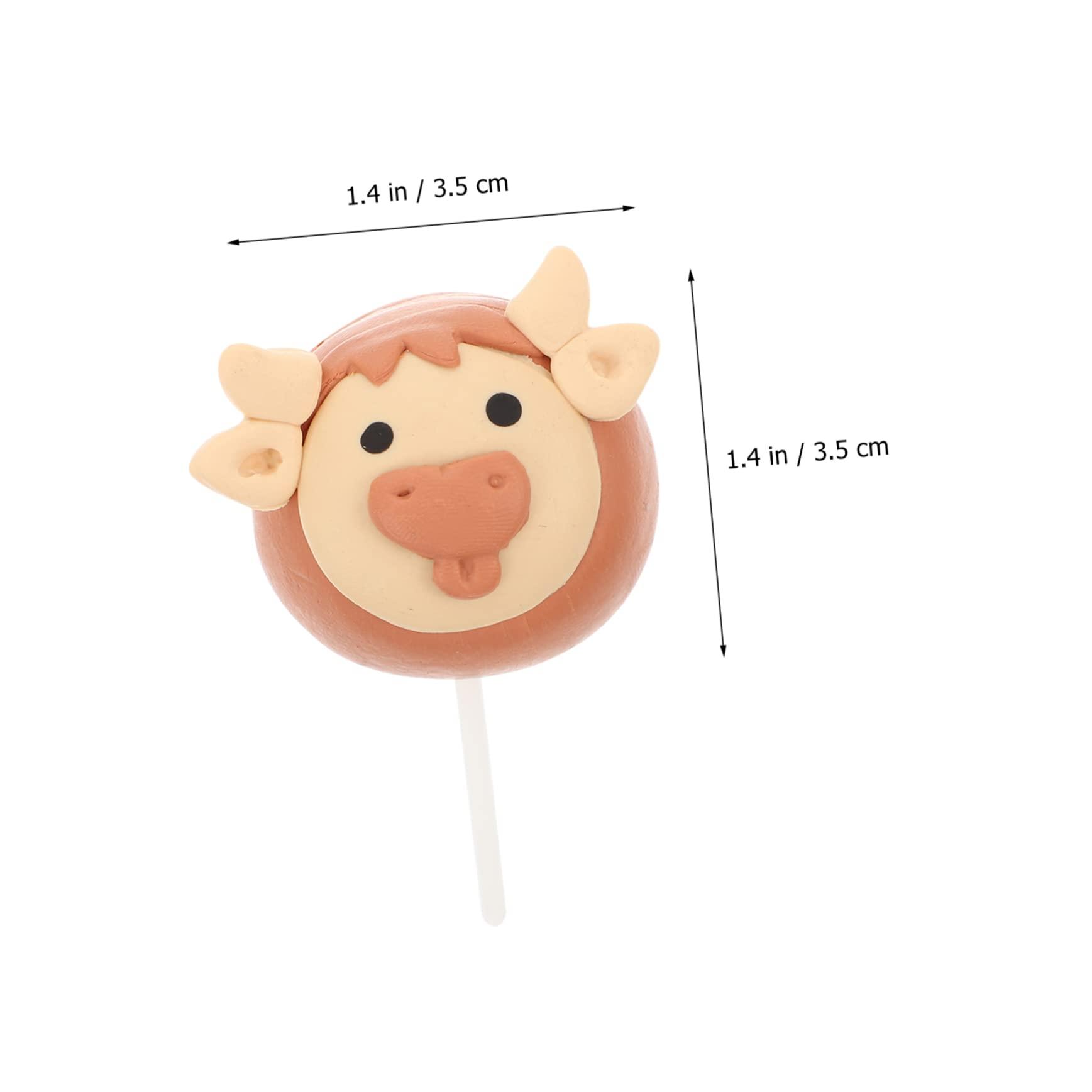 VOSAREA VOSAREA 1 Set Calf Cake Decorating Cow Cake Decoration Party Decor Baby Decorations Wedding Decorations for Ceremony Cow Cake Ornament Cow Cupcake Toppers Diy Decorative Cake Topper Coffee