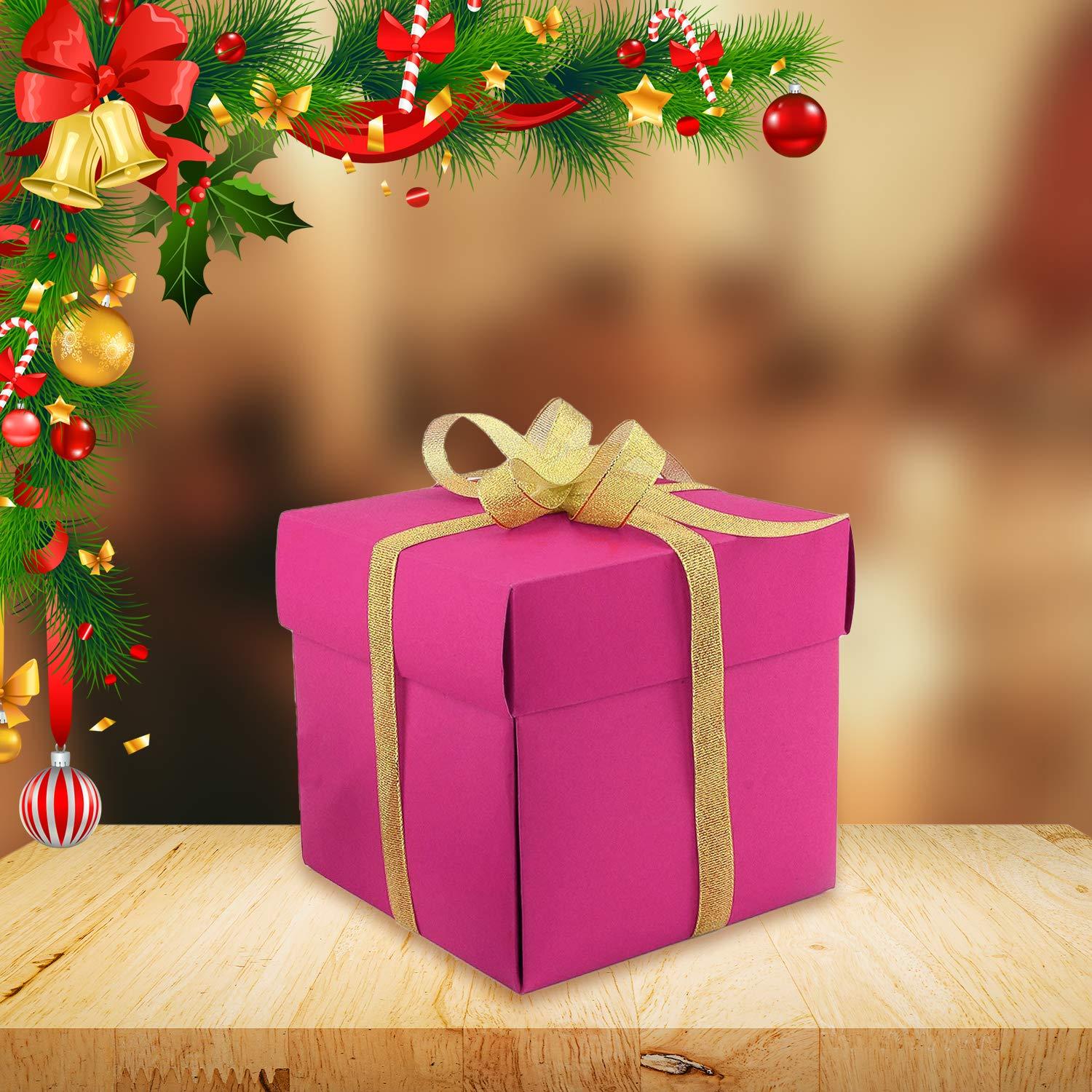 Trimming Shop Trimming Shop 6 Assorted Christmas Ribbons Grosgrain Fabric Ribbon for Xmas Present Gift Wrapping, DIY Crafts, Christmas Tree & Wreath Decor, DIY Crafts, Christmas Party Decoration, 6 Metres