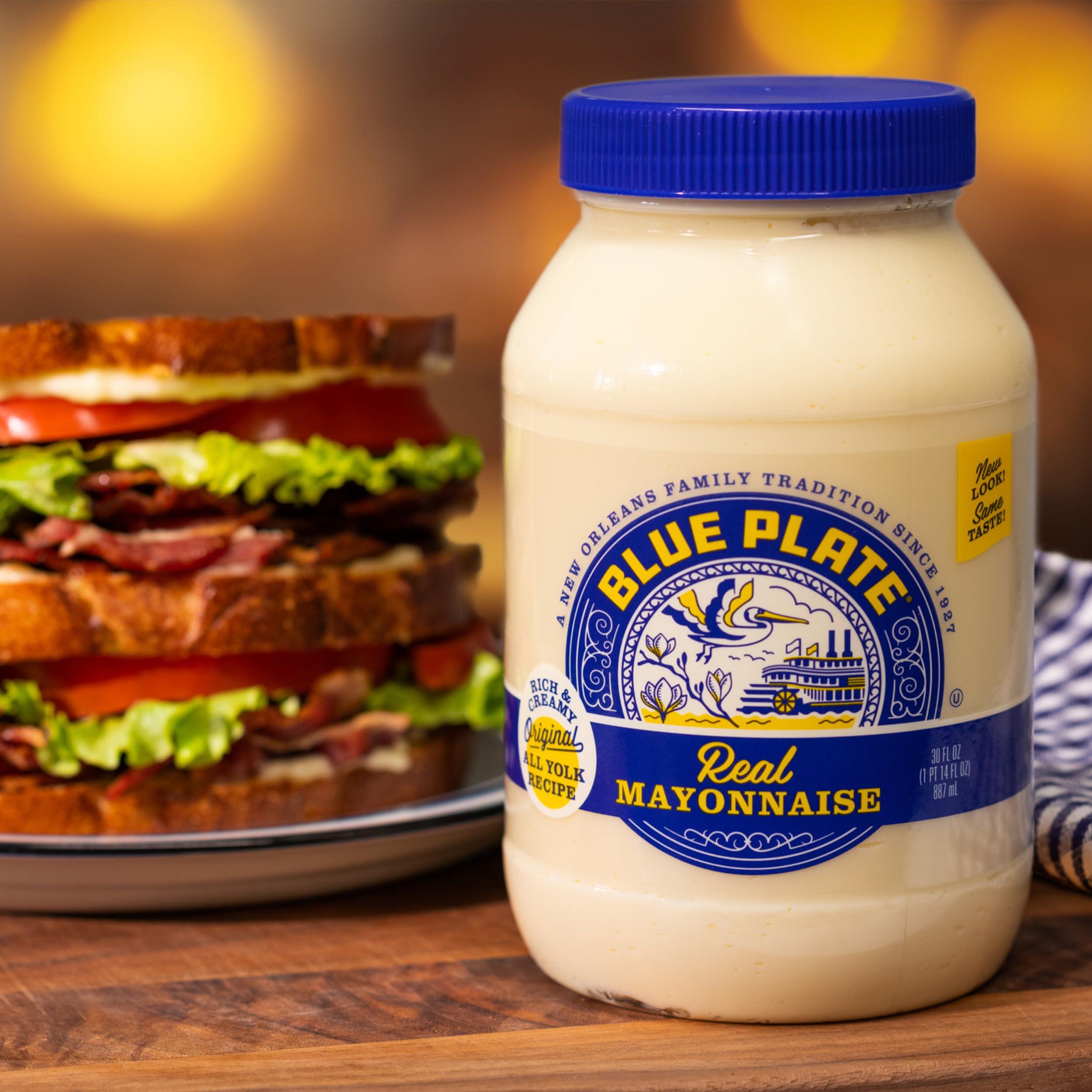 Blue Plate Mayonnaise Blue Plate Real Mayonnaise, 16 Fl Oz Jar (Pack of 1)