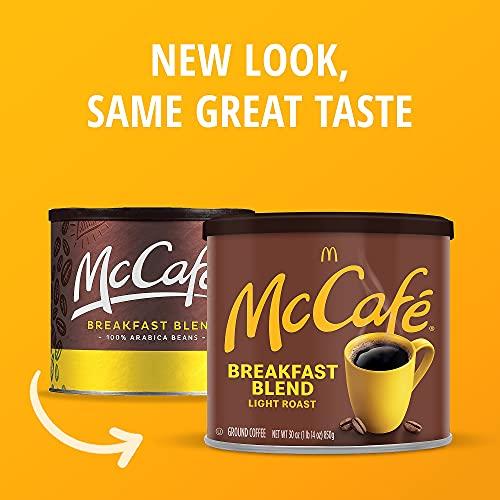 McCafe McCafe Breakfast Blend, Light Roast Ground Coffee, 30 oz Canister