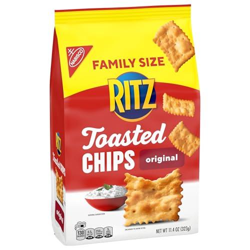 Ritz RITZ Toasted Chips Original Crackers, Family Size, 11.4 oz