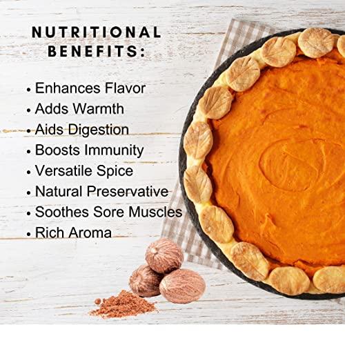 SPICY ORGANIC SPICY ORGANIC Ceylon Organic Nutmeg Powder (16 oz Pack) Certified USDA Organic - Fresh Ground Nutmeg Spice for Baking, Cooking, Spices and Seasoning
