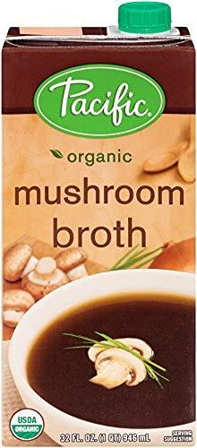 Pacific Foods Pacific Foods Organic Mushroom Broth, 32-Ounce Carton (Pack of 2)