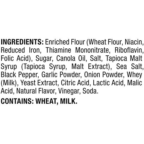 Snack Factory Snack Factory Pretzel Crisps, Sea Salt & Cracked Pepper, 7.2 Oz