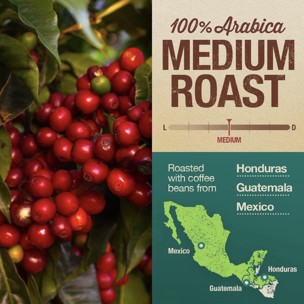 Mayorga Mayorga Medium Roast Whole Bean Coffee, 2 lb bag - Mayan Blend Organic Coffee Roast - Direct Trade, Specialty Grade, Non-GMO 100% Arabica Coffee Beans