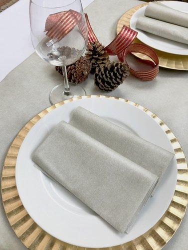 Sassafras Sassafras Airlaid Paper Table LinensSeta Spun - Pearl Napkins