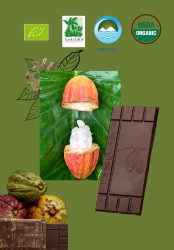 BRUNO'S CHOCOLATES Kakoart Bruno's Chocolate | Chocolate Bars with flavors, 1.75oz/50g, 7 pack | Organic Single Origin Trinitarian Cacao from Costa Rica, certified by the USDA, Gluten free, Vegan (70% Lemon)