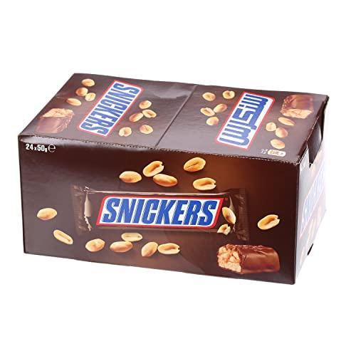 Snickers Snickers Bar with Caramel and Roasted Peanuts Chocolate Covered, 24 bars x50g (1200g)