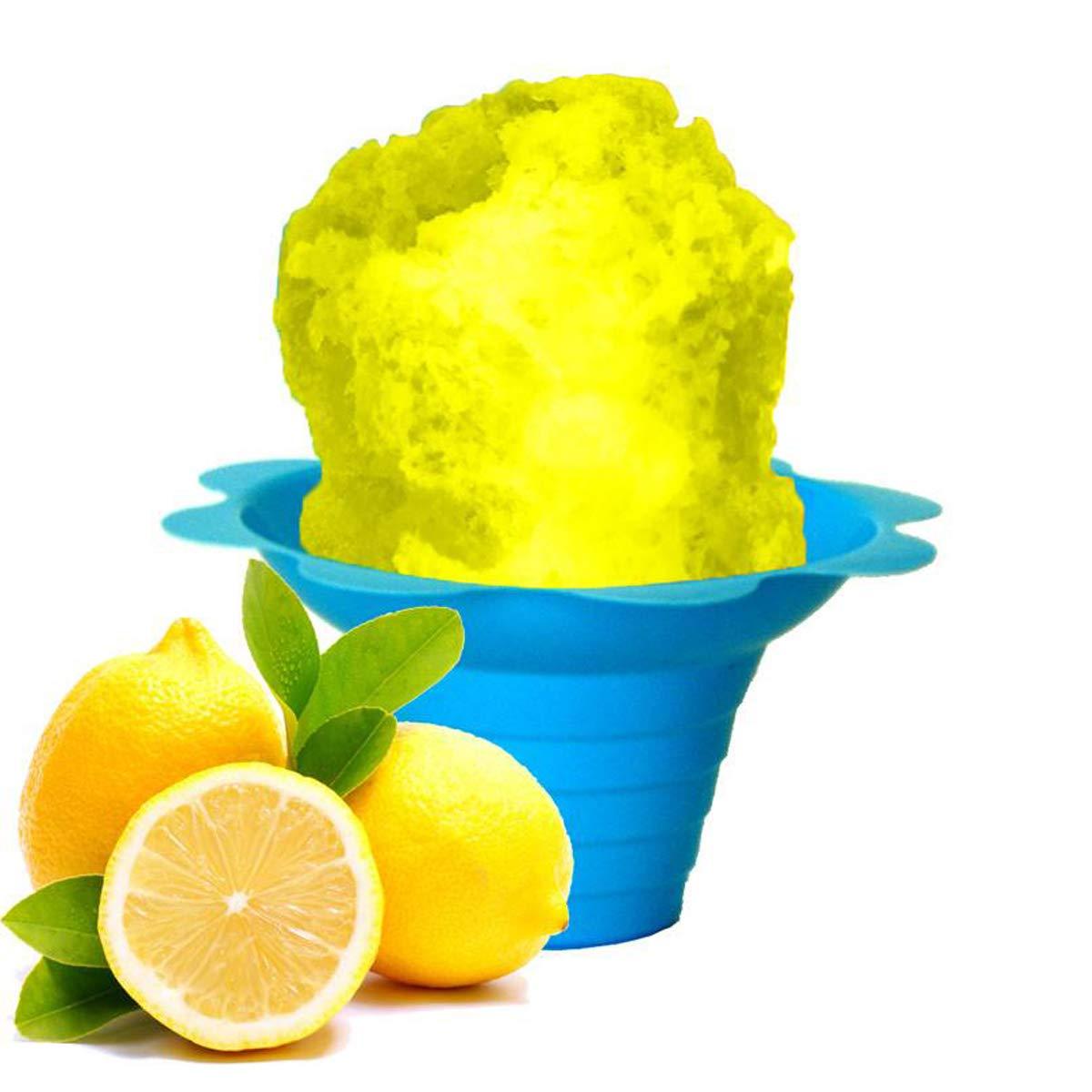 Hypothermias Hypothermias Shaved Ice and Snow Cone Syrup Flavor Concentrate - Quart (32 Fl Oz) - Makes 8 Gallons of Ready to Use Flavor Syrup - Lemon - Unsweetened - Must Add Sweetener and Filtered Water