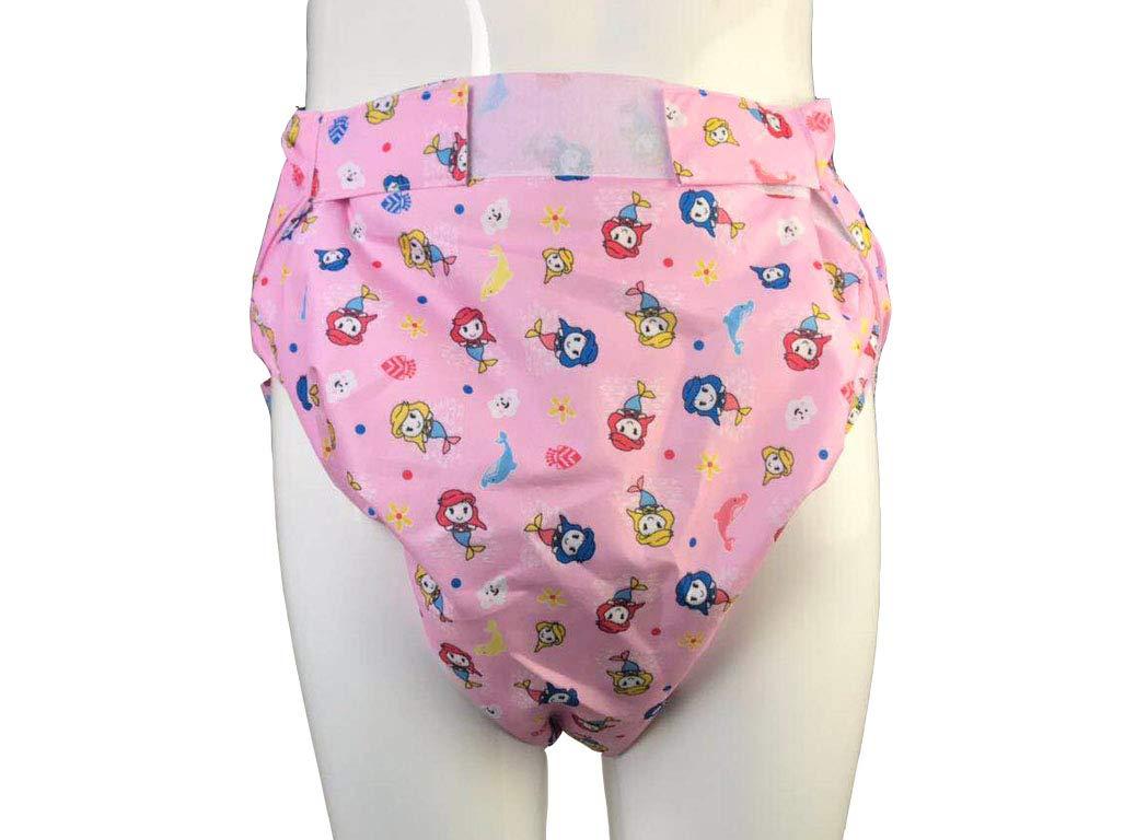 Haian Haian Reusable Adult Incontinence AIO Diapers (M-L, Pink)