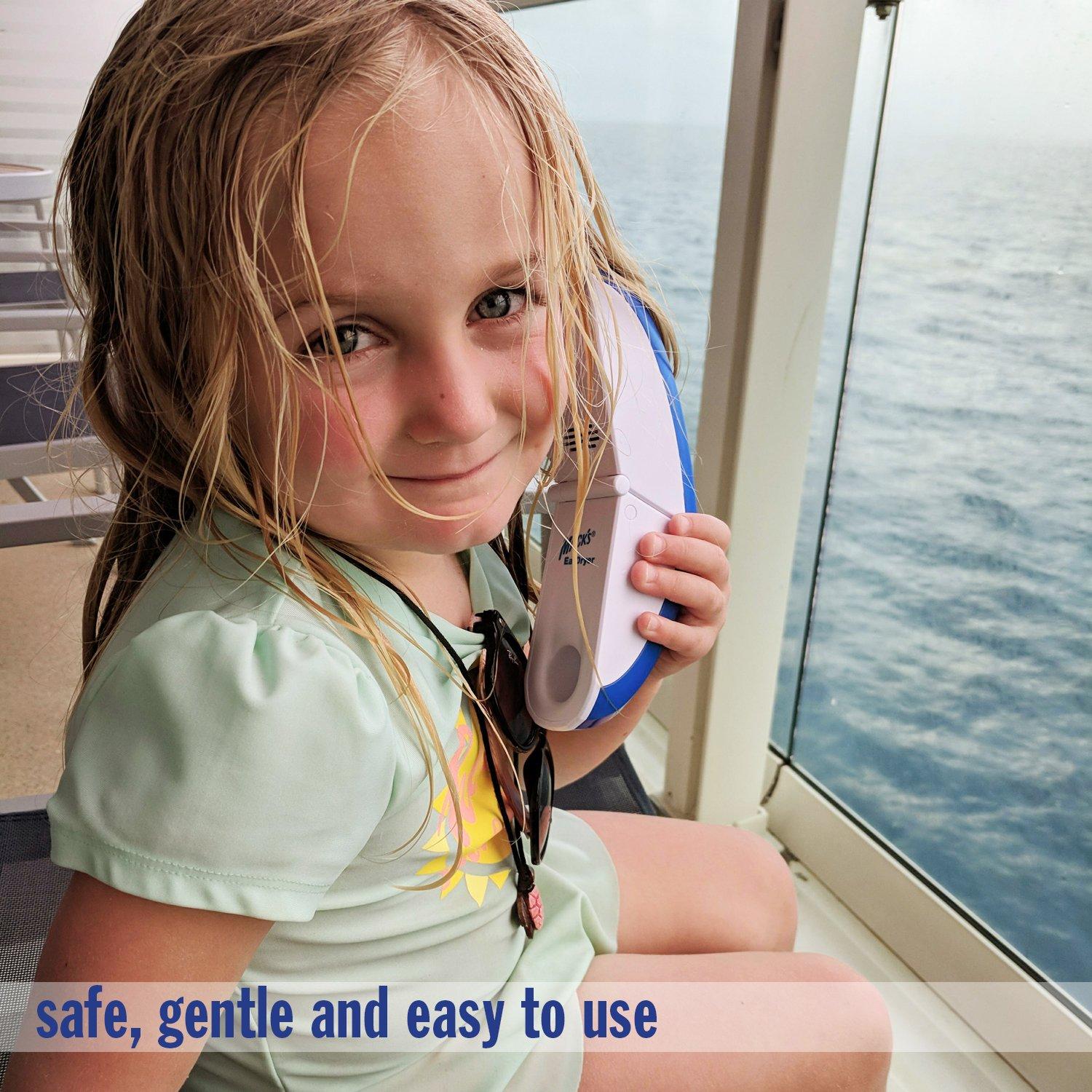 Mack's Mack's Ear Dryer - Soothing Electronic Warm Air Ear Dryer for Swimming, Showering, Water Sports, Surfing, Scuba and Hearing Aid Use