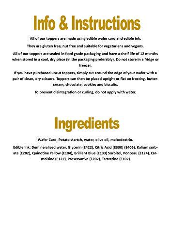 Cian's Cupcake Toppers Ltd 21st Birthday Boy Edible Cupcake Toppers - Stand Up Wafer Cake Decorations (Pack of 24)