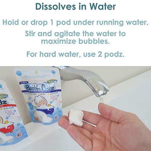 TruKid TruKid Bubble Podz Bubble Bath for Baby & Kids, NEA-Accepted for Eczema, Gentle Refreshing Colloidal Oatmeal Bath Bomb for Sensitive Skin, pH Balance 7 for Eye Sensitivity, Unscented (60 Podz)