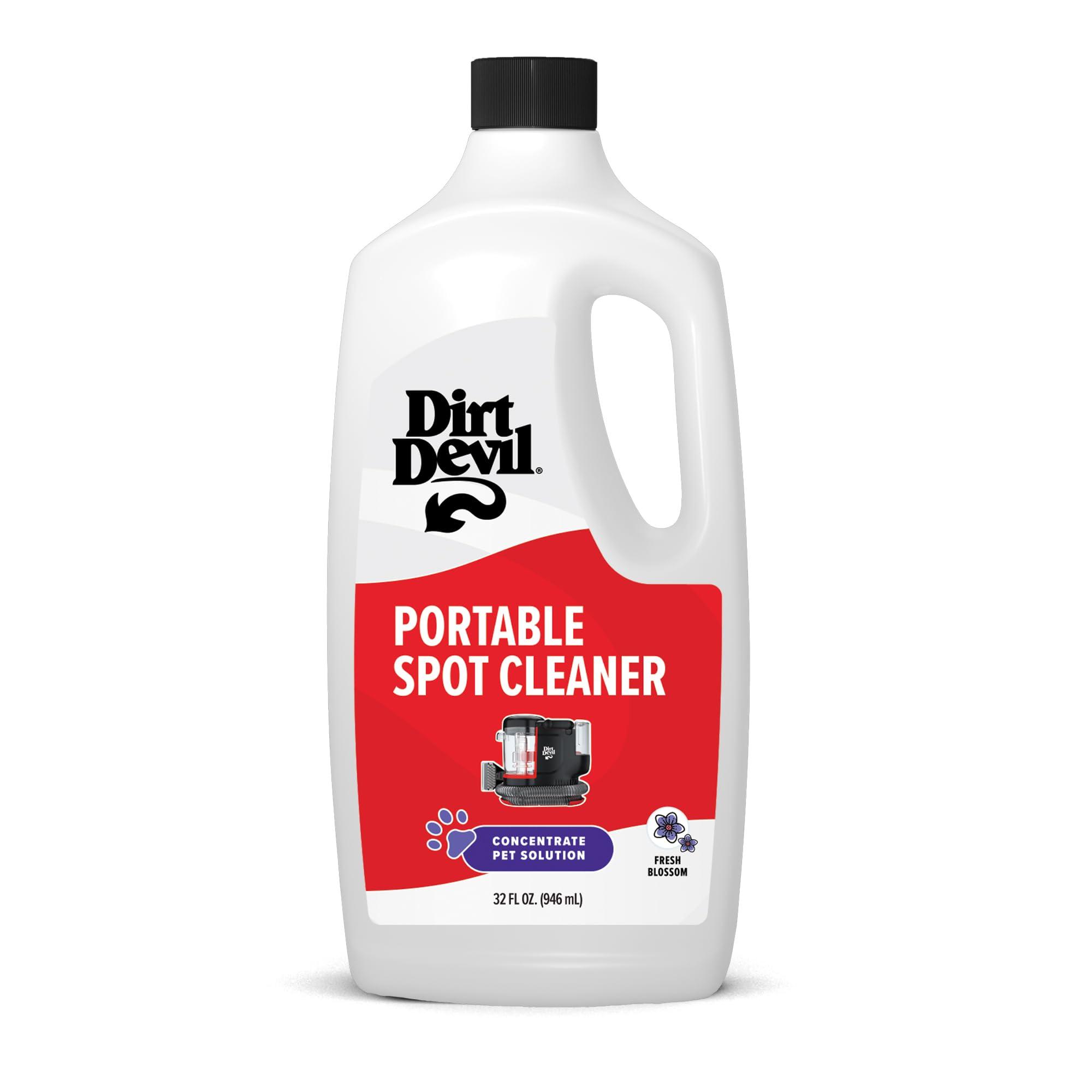 Dirt Devil Dirt Devil Pet Portable Spot Cleaner Solution, 32 oz., Fresh Blossom Scent, Upholstery and Carpet Shampoo Solution, Eliminates Pet Messes and Odors, Pair with Dirt Devil Portable Spot Cleaners