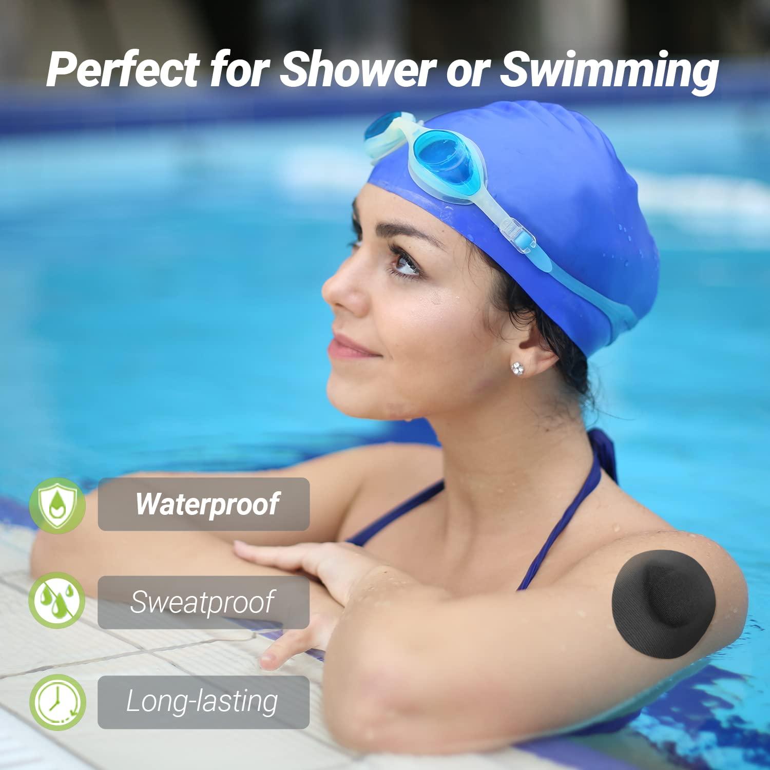 Kovoq 25PCS Sensor Covers for Freestyle Libre 2, Waterproof Hard shell Cover,No Glue on Sensor,1-Hand Patching/Removing, Adhesive Patches,CGM Over patch,Freestyle Libre 14 Day Sensor Patches