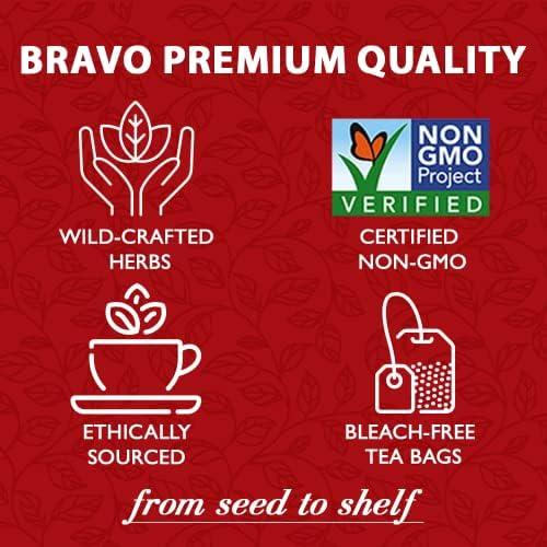 Bravo Tea Bravo Tea Maitake Mushroom Herbal Tea, Caffeine Free 20 Tea Bags