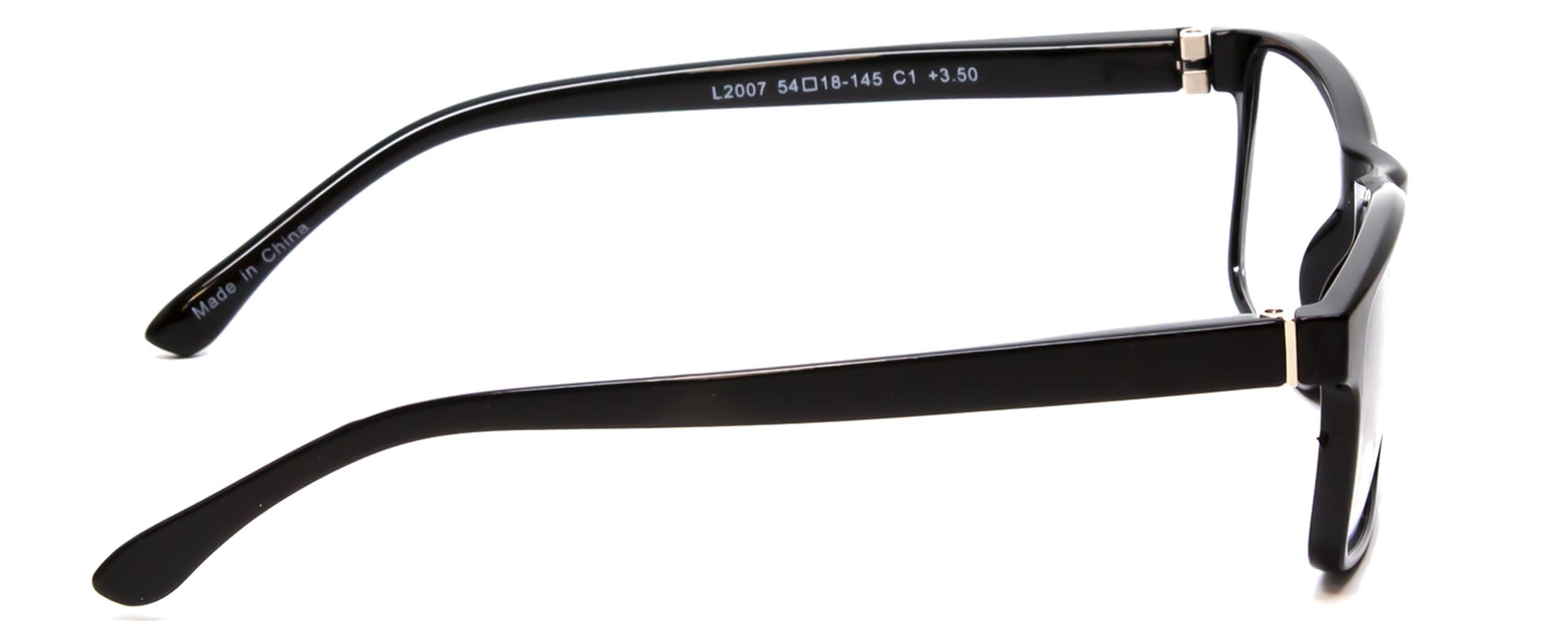 Medspex Medspex Blue Light Blocking Reading Glasses +1.75 Black Men Women Designer Computer Readers Trendy Durable Modern Eyeglass
