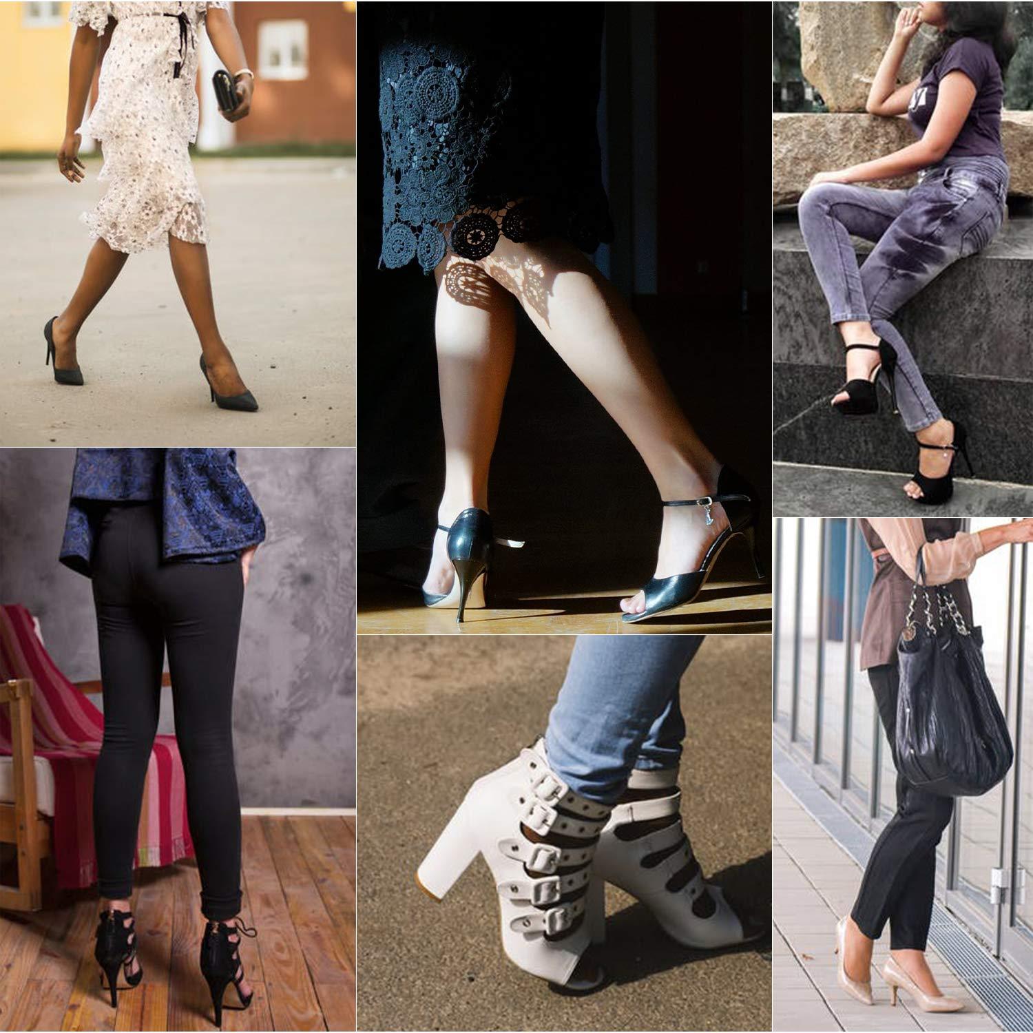 ONUEMP ONUEMP Heel Grips, High Heel Cushion Inserts for Too Big Shoes, Reusable Anti-Slip Shoe Pads Foot Insoles and Metatarsal Pads for Women, Heel Blister Prevention - 6 Pairs