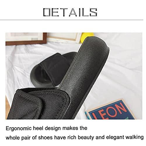 ZJING ZJING Adjustable Womens Diabetic Slippers, Open Toe Extra Wide Width Slippers for Womens, Comfortable Orthopedic Shoes, Edema Shoes for Arthritis Swollen Feet,Gray,8