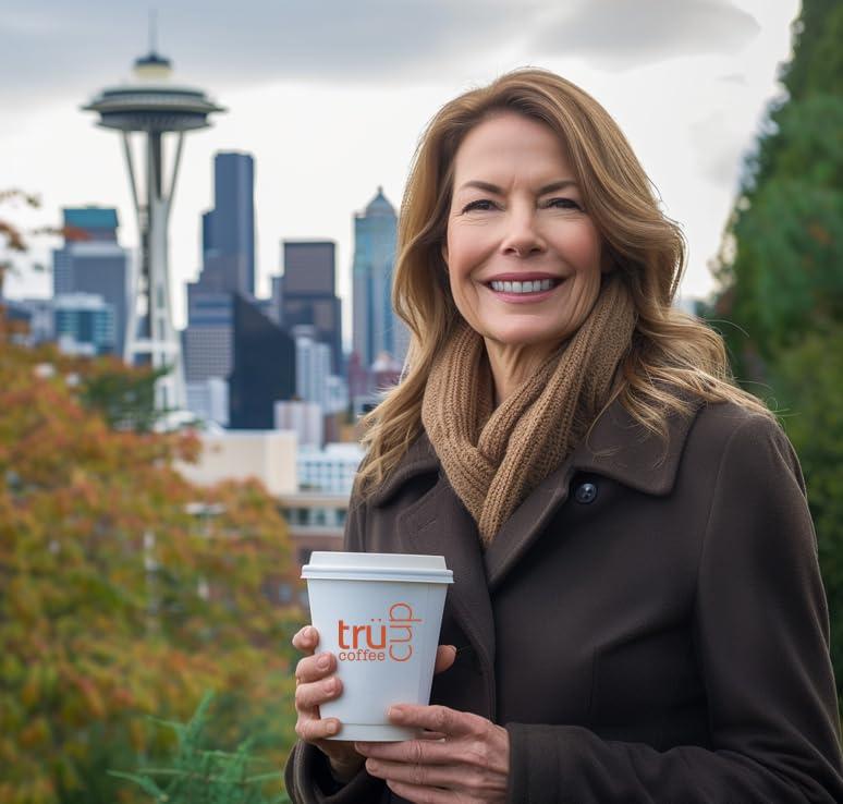 TRUCUP trcup Low-Acid Bold Roast Coffee (Whole Bean, 12 oz)