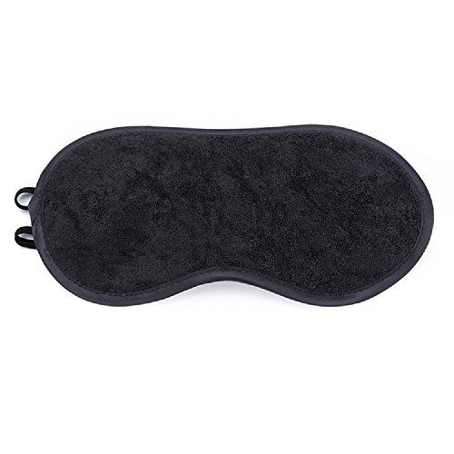 Amyzor Sleep Mask Set Pack of 3, Microfiber Terry Cloth Lightweight Comfortable, Soft, Adjustable Eye Masks for Sleeping, Shift Work, Naps, Travel Night Blindfold Eyeshade for Men Women, Black/Blue/Pink