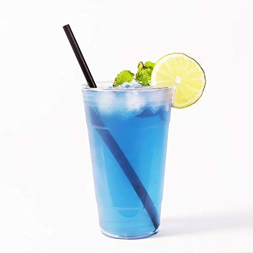 Karat Karat C9075 (Black) 9" Giant Straws (8mm Diameter), Paper-Wrapped, Solid Black, 1-(Pack) (Pack of 2500)