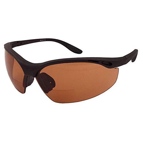AllTopBargains Safety Vision Bifocal Reading Glasses Driving Sunglasses Brown Lens +1.50 Sports