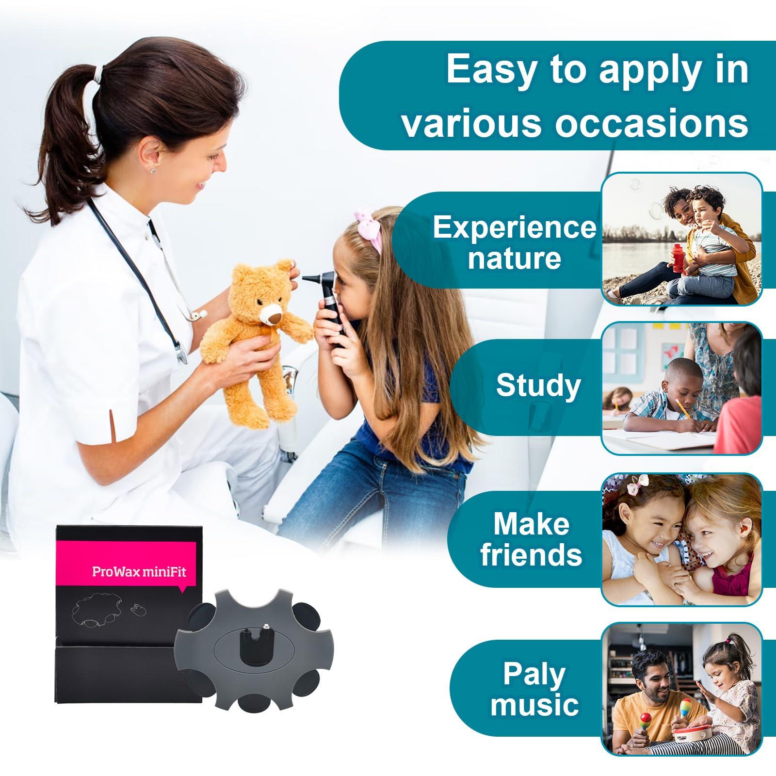 Audisaisi Oticon Prowax Minifit Hearing Aid Cleaning Kit - Replacement Filters and Domes Accessories Set,10 packs/60 pcs