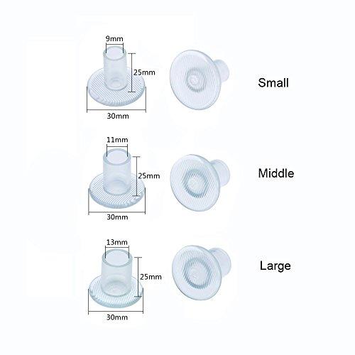 TKMOS 9 Pairs Clear High Heel Protectors Heel Stoppers for Wedding Mates Bridesmaid(Small/Middle/Large)