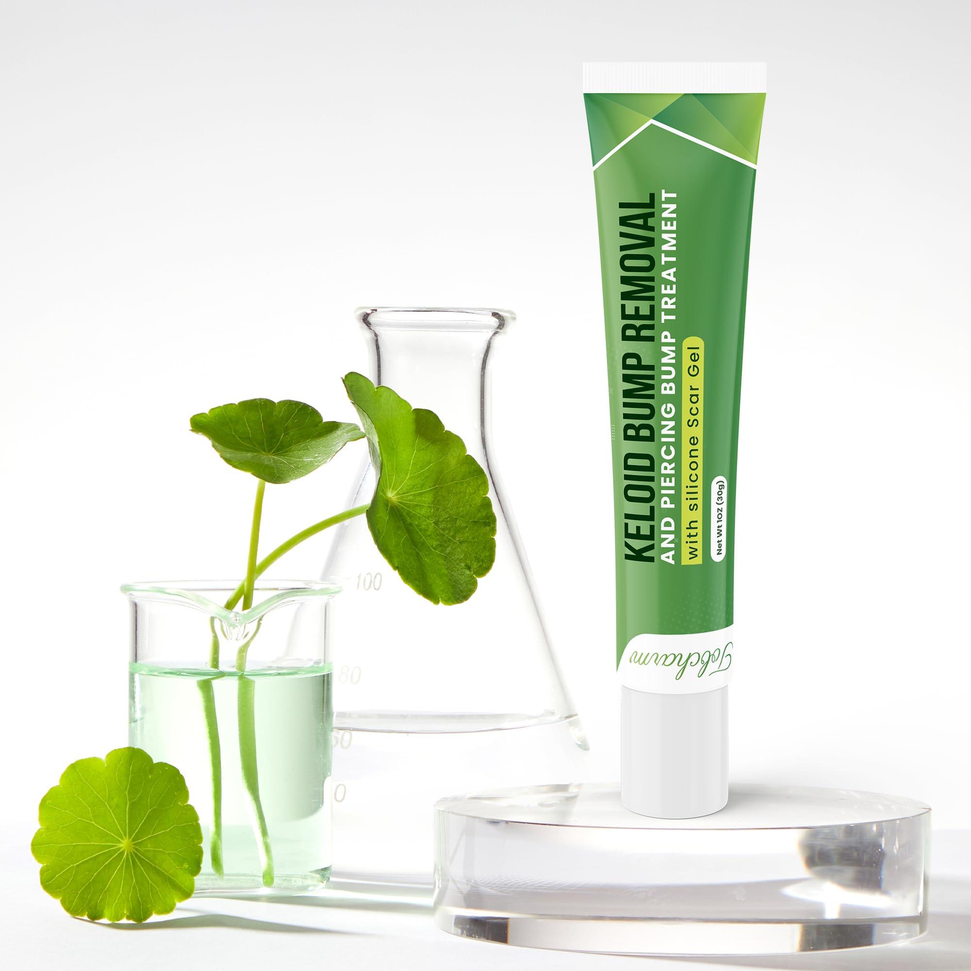 Tobcharm Advanced Keloid Bump Removal Gel: Silicone Keloid Scar Removal Cream for Scars from Piercing, Surgical Marks, Acne, and Burns, Keloid Treatment for Ears, Face, and Body with Healing Formula 30g