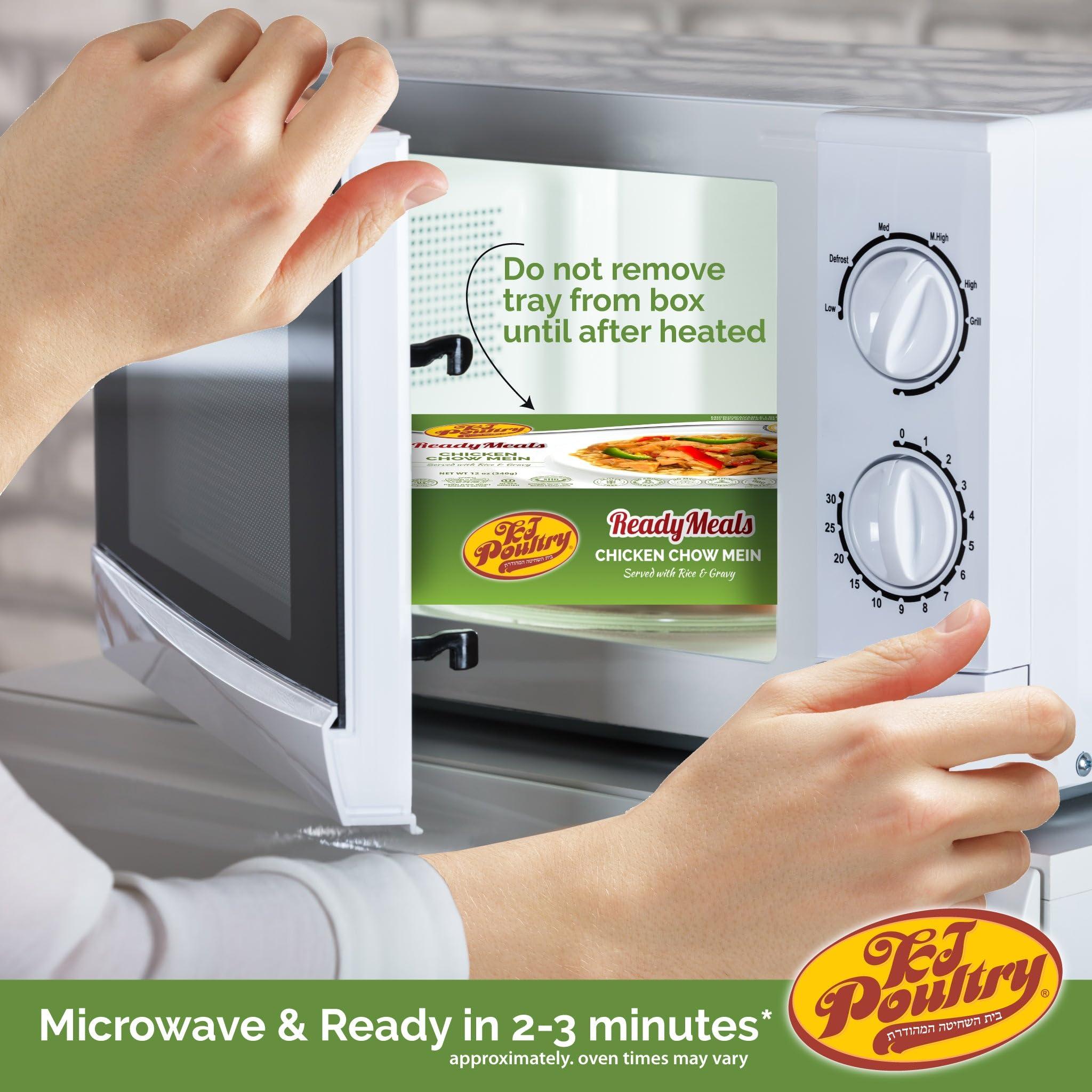 KJ Poultry KJ Poultry Kosher Ready Meals - Chicken Chow Mein, MRE Meat Meals Ready to Eat, Gluten Free (3 Pack) Prepared Entree Fully Cooked, Shelf Stable Microwave Dinner Travel Military Camping Survival