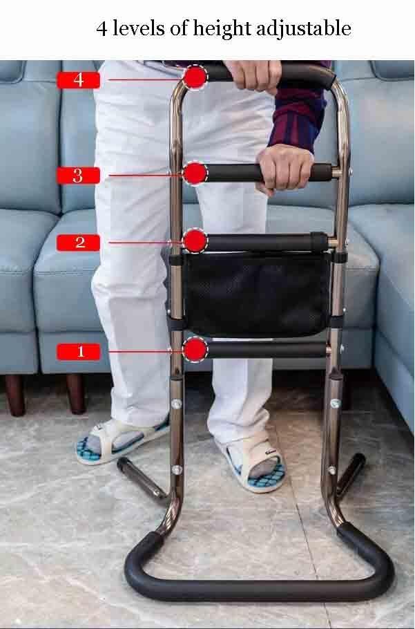 DATEN Chair Stand Assist Adjustable Heights Safety Hand Rail, Bed Rails Stand Assist Mobility & Daily Living Aids, for Elderly, Disabled, Pregnant (Color : B)