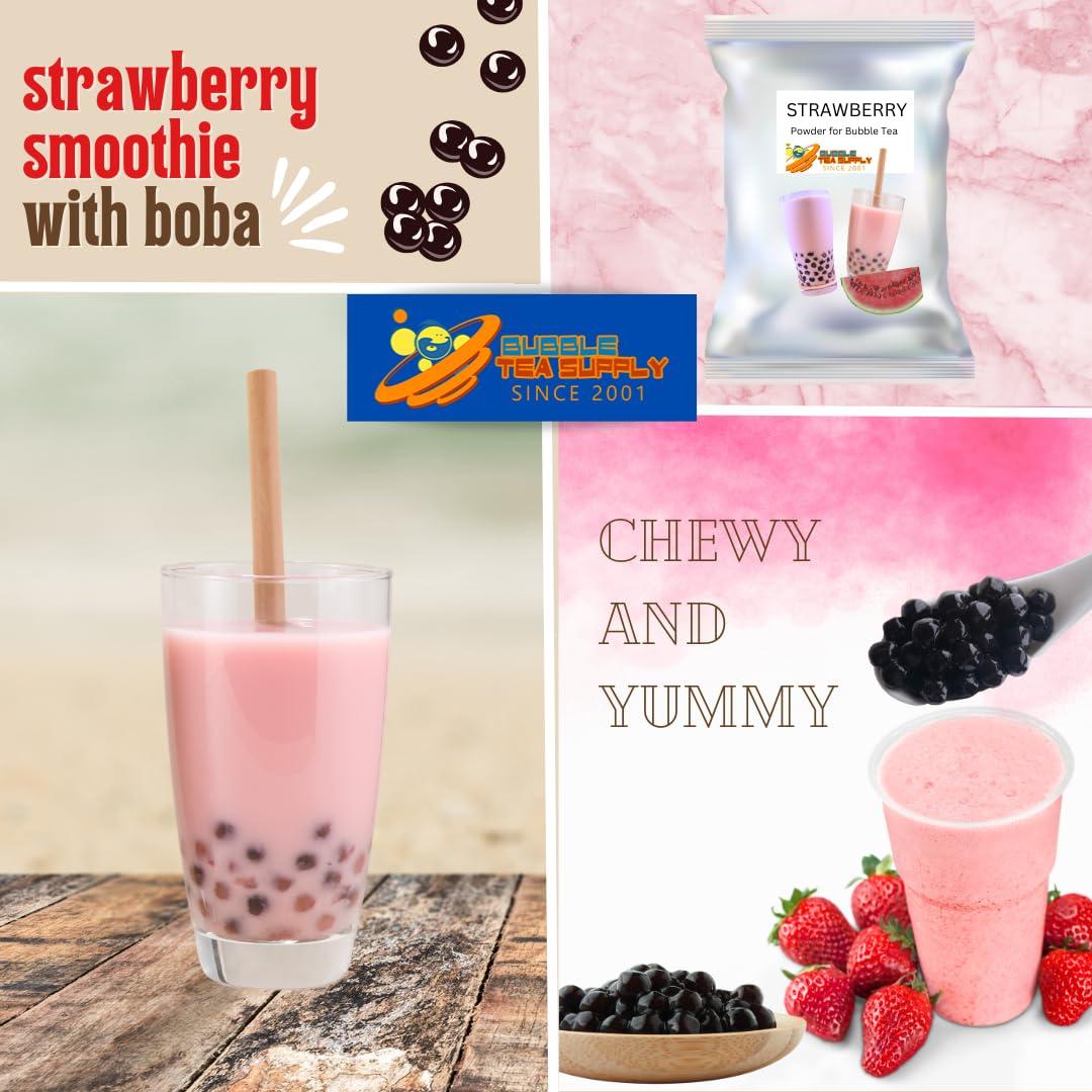 Bubble Tea Supply BUBBLE TEA SUPPLY Party Kit Strawberry and Honeydew Starter Bubble Tea Kit Gift Set Bubble Tea Boba Instant Boba Milk Tea Tapioca Bubble Tea Bubble Tea Starter Kit Tapioca Balls Boba Tea Powder Variety Bubble Tea Kit Boba for Bobas Drinks