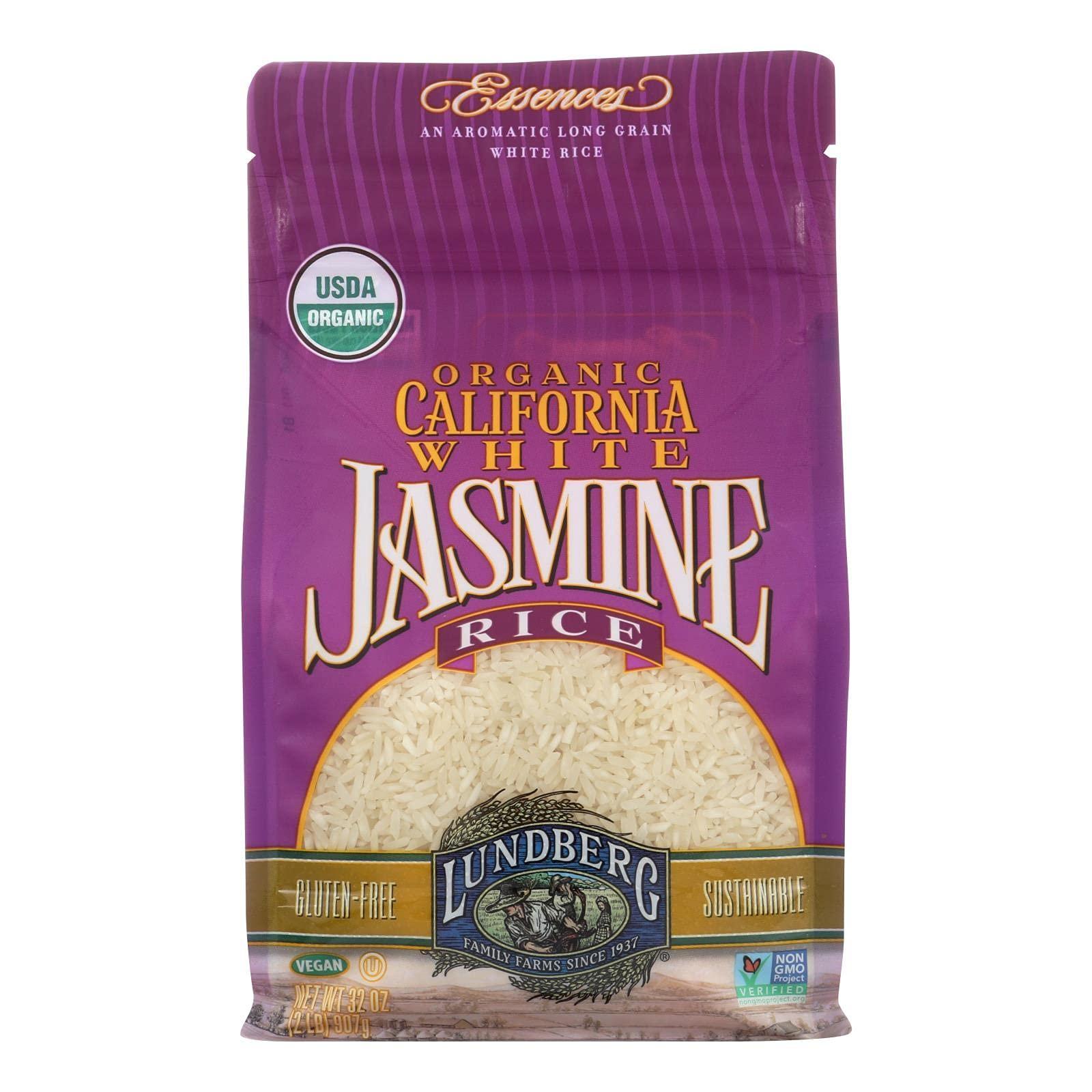Lundberg Lundberg Family Farms, Rice, Og1, Jasmine, White, Pack of 6, Size - 2 LB, Quantity - 1 Case6